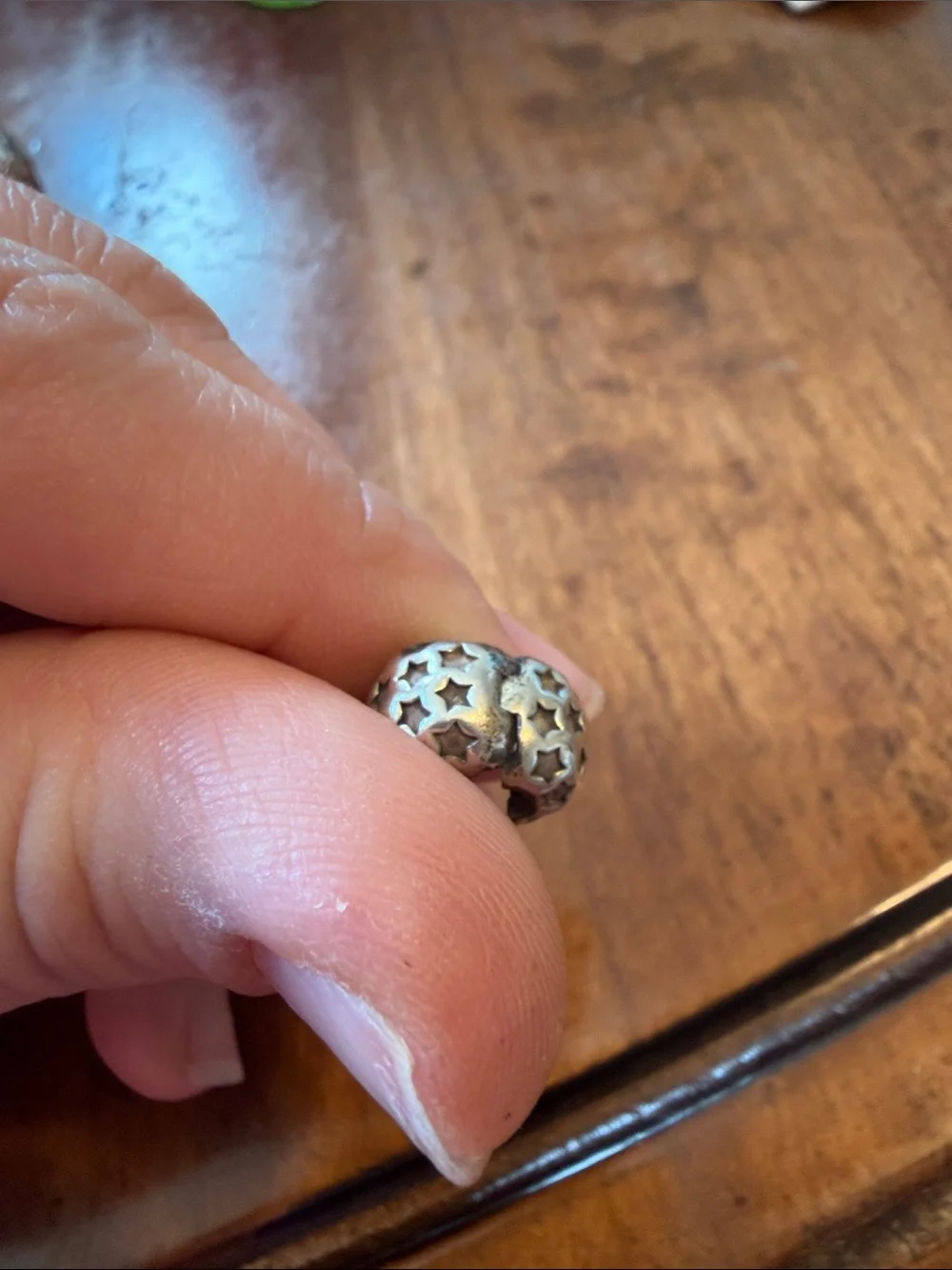 Pandora Sterling Silver Star Dome Charm - Silver